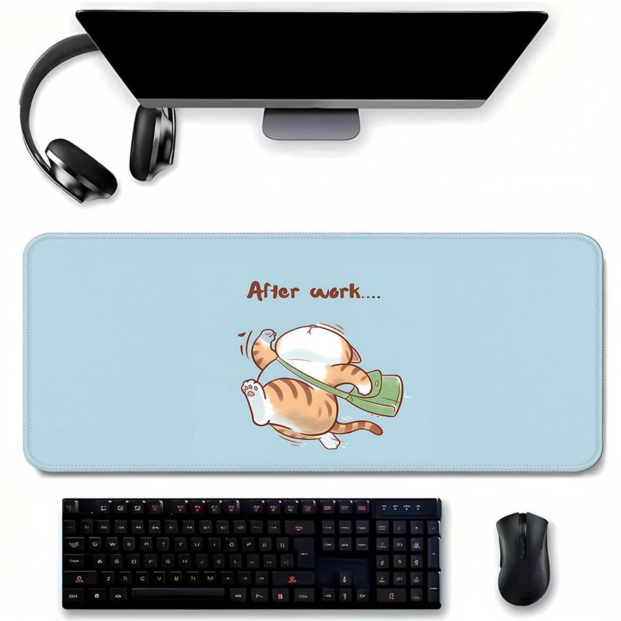 Laptop Accessories Officeworks - Tappetino per mouse impermeabile Work Cat