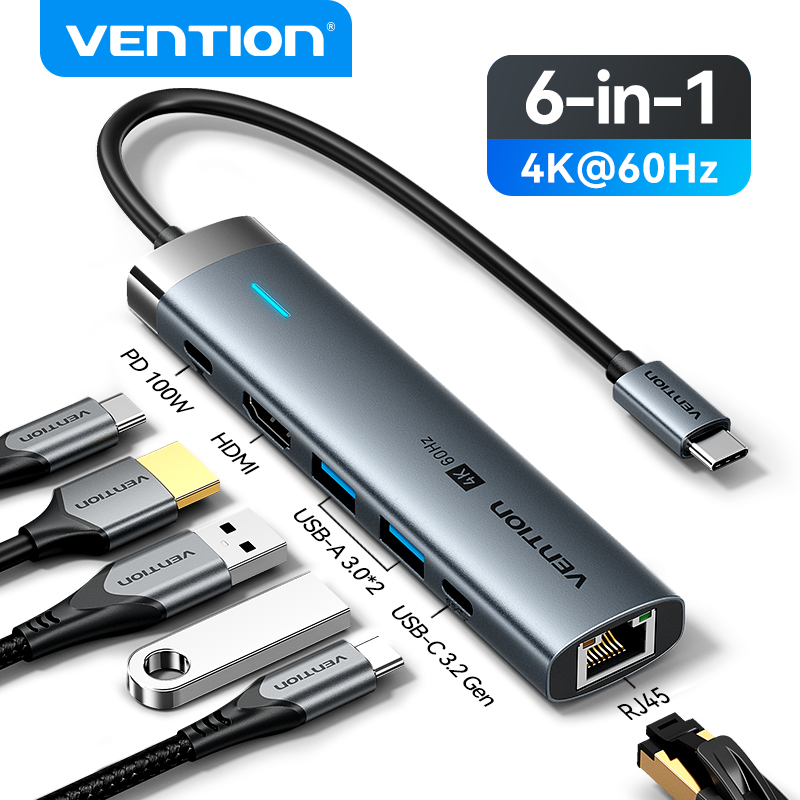 Apple Accessories Laptop - Vention USB C HUB Tipo C
