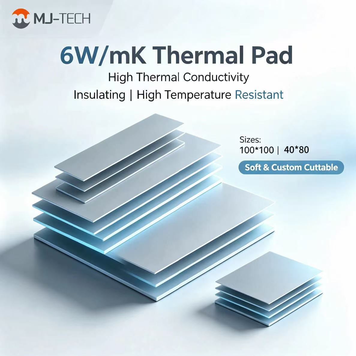 MJ-TECH Pad Termico 6W/mK in S - Laptop Cooling Pad recensione e prezzo