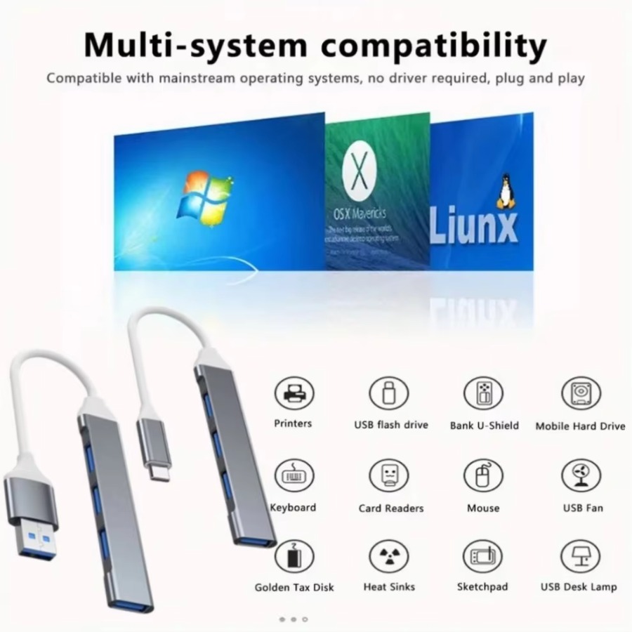 Hub USB 4 in 1, Hub USB-C con  - Apple Accessories Laptop recensione e prezzo